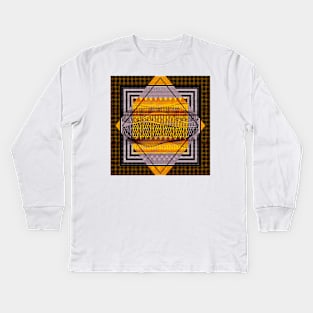 Pattern on Pattern Kids Long Sleeve T-Shirt